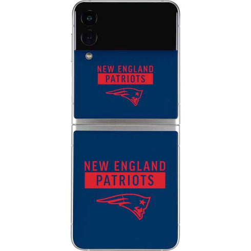 NFL New England Patriots Blue Performance Series Galaxy Z Flip4 5G Skin